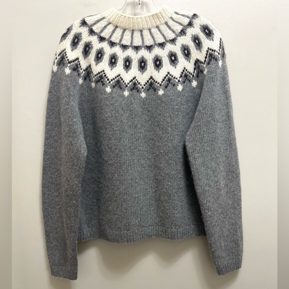 Ralph Lauren Exclusive Hand Knit Wool Angora Sweater Gray Size XL - Picture 4 of 11